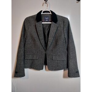 American Eagle Wool Blend Blazer Coat dark gray Plus Size Woman XXl